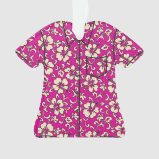 Malia Hibiscus Hawaiian Vintage Aloha Shirt Ornament