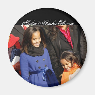 Malia & Sasha Obama Magnet