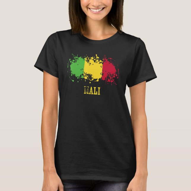 Malian enthusiasts for Mali and Mali T-Shirt (Front)