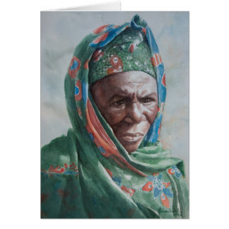Malian woman with green shawl