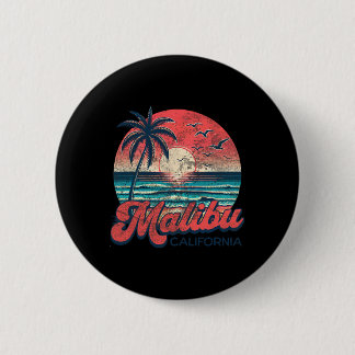 Malibu  6 cm round badge