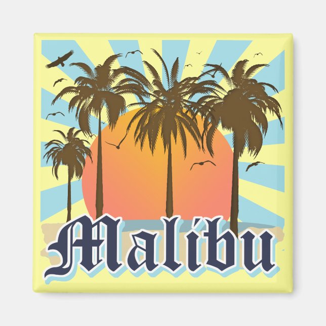 Malibu Beach California CA Magnet (Front)
