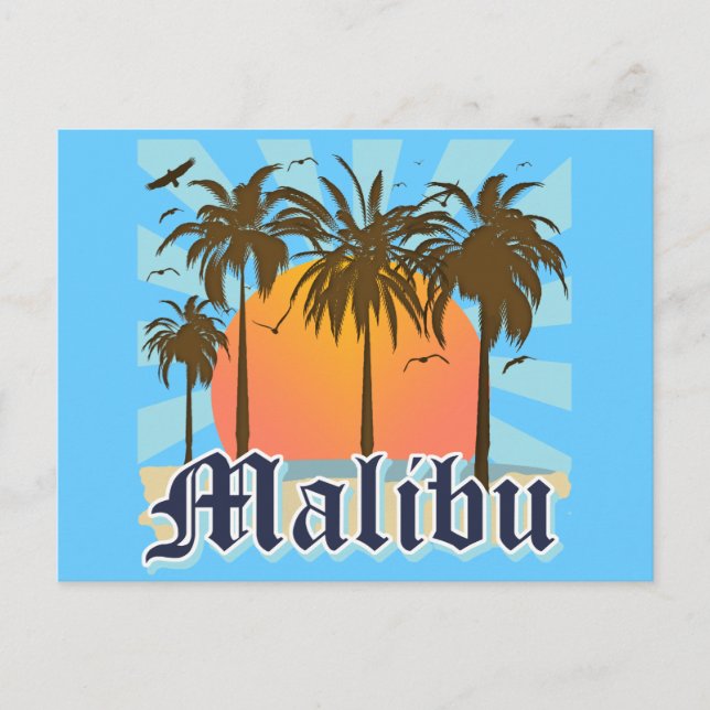 Malibu Beach California CA Postcard (Front)
