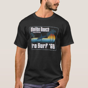 Malibu Beach California Classic competition Surf B T-Shirt