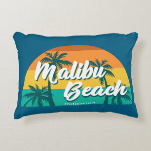 Malibu Beach California Decorative Cushion