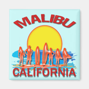 MALIBU BEACH CALIFORNIA MAGNET