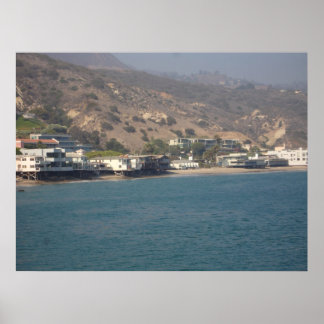 Malibu Beach Homes Poster