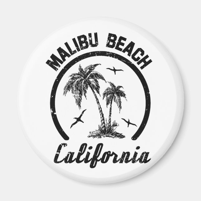 Malibu Beach Magnet (Front)