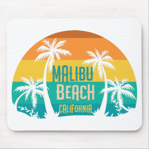 Malibu Beach Retro Mouse Mat