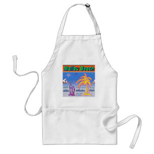 "Malibu Beach" Surfer Apron