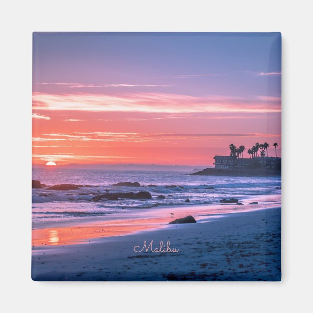 Malibu, CA, beautiful scenic photograph, Magnet (Front)
