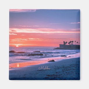 Malibu, CA, beautiful scenic photograph, Magnet
