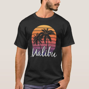 Malibu CA California Malibu Souvenir Malibu Retro T-Shirt
