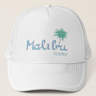 Malibu, CA Graphic,Cool Trucker Hat