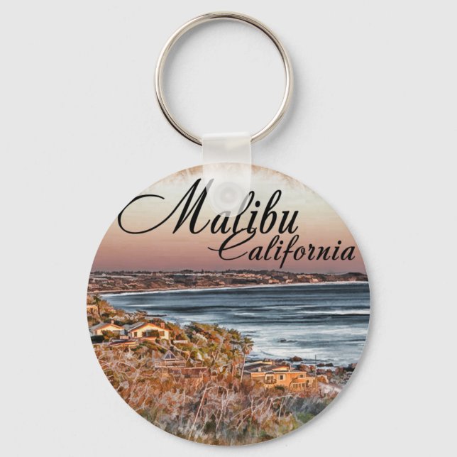 Malibu CA Key Ring (Front)