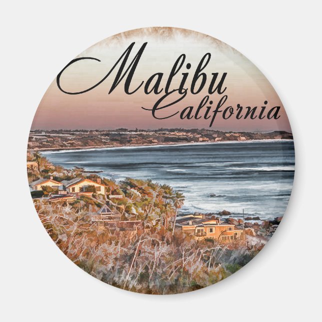 Malibu CA Magnet (Front)