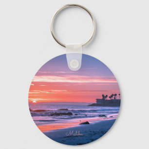 Malibu, CA picturesque photo Key Ring