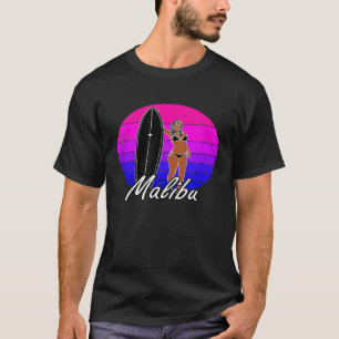 Malibu CA Surfer Surfing Clothing Men Women Graphi T-Shirt