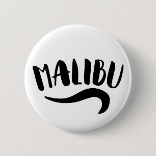 Malibu California 6 Cm Round Badge
