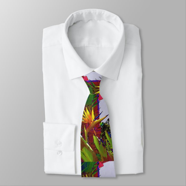 Malibu California Bird-of-paradise Tie (Tied)