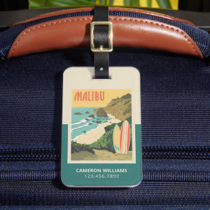 Malibu, California Luggage Tag