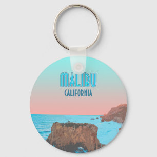 Malibu California Matador Beach Vintage Key Ring