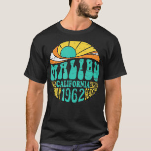 Malibu California Retro Surf Team Beach T-Shirt
