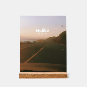 Malibu, California Road Trip Acrylic Sign