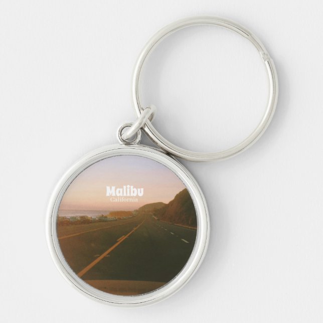 Malibu, California Road Trip  Key Ring (Front)