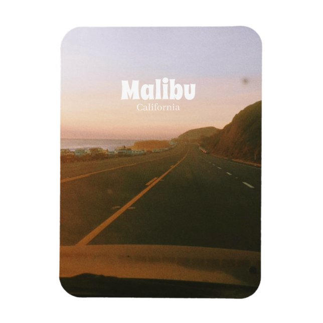 Malibu, California Road Trip  Magnet (Vertical)