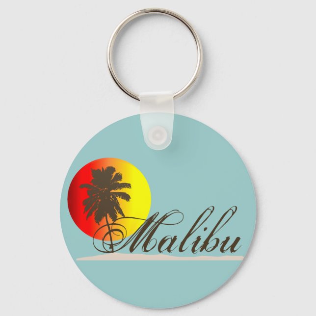 Malibu California Souvenir Key Ring (Front)