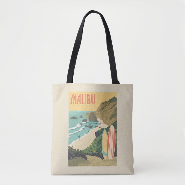 Malibu, California Tote Bag (Front)