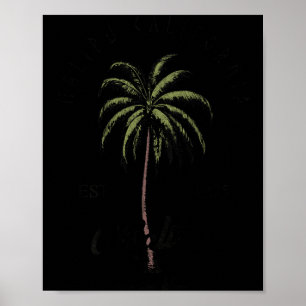 Malibu California Trocal Tree Palm Relaxed ART Poster