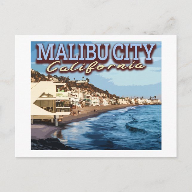 MALIBU CITY - LOS ANGELES CALIFORNIA POSTCARD (Front)