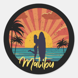 Malibu Classic Round Sticker