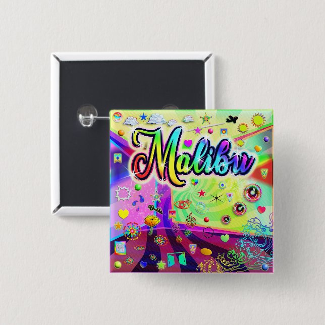 Malibu Cool Energy Button (Front & Back)