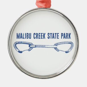 Malibu Creek State Park Rock Climbing Quickdraw Metal Tree Decoration