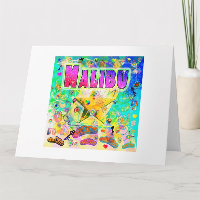 Malibu Epoch Hour Greeting Card (Front)