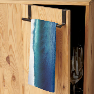 Malibu Gem Blue Jewel Wave Tea Towel
