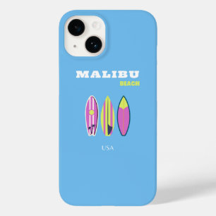 Malibu, Malibu Beach, Tropical, Preppy, Blue Case-Mate iPhone 14 Case