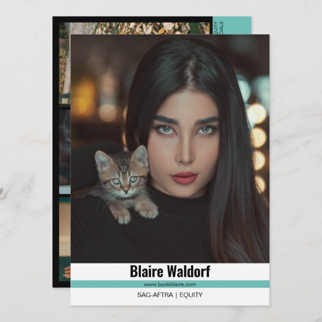 Malibu Ridge 4 | Modelling Comp Cards (Front/Back)