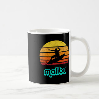 Malibu Souvenir Retro Surfing Vintage California T Coffee Mug