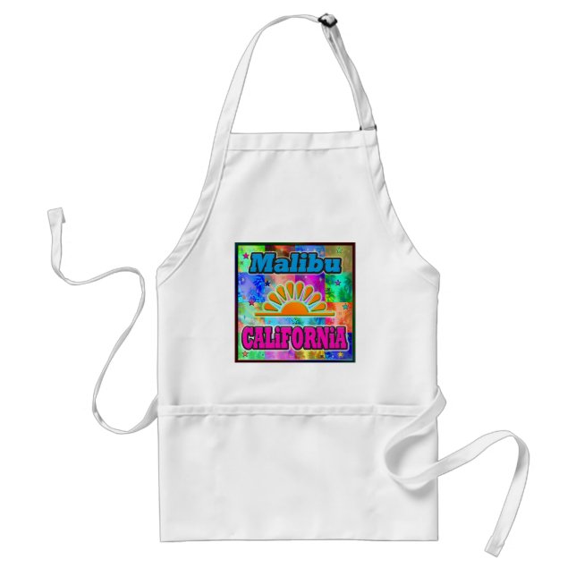Malibu Sun & Palms Apron (Front)