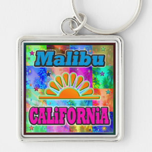 Malibu Sun & Palms Keychain