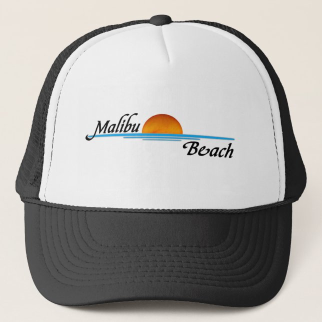 Malibu Sunset Trucker Hat (Front)