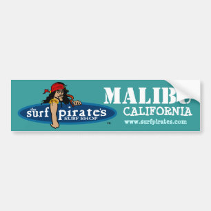 Malibu Surf Shop Bumper Sticker