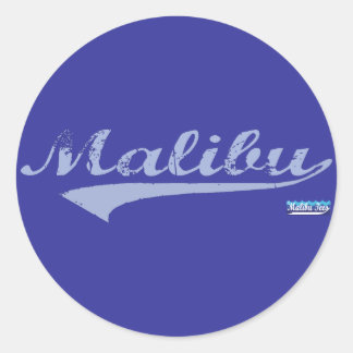 Malibu Swash Classic Round Sticker