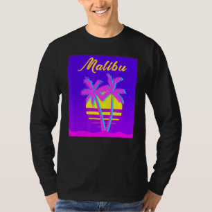 Malibu Travel Summer Vacation Beach T-Shirt