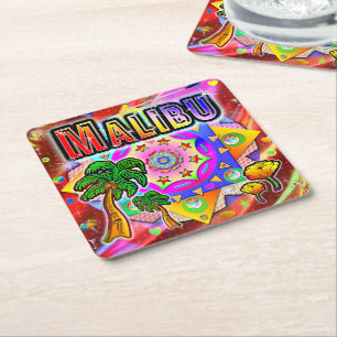 Malibu Tropical Friends Coaster