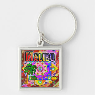 Malibu Tropical Friends Keychain